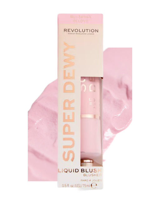 Revolution super dewy liquid blush blushing in love