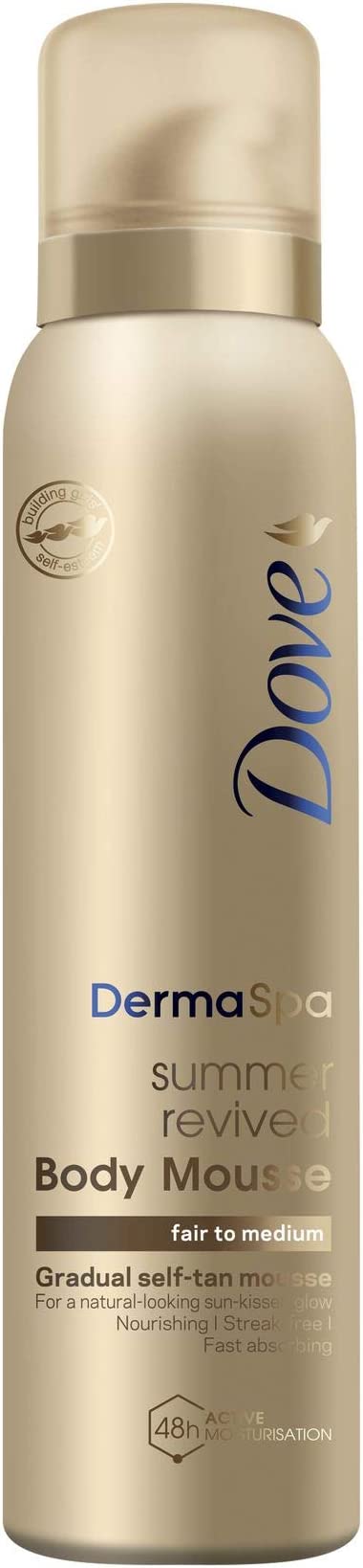 Dove dermaspa summer revived fair - med tanning mousse gradual tanning