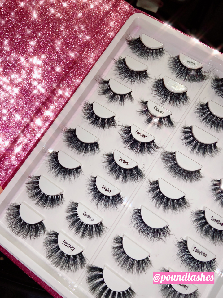 16 pair Lash Faux Mink Lash Book