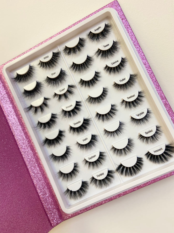 16 pair Lash Faux Mink Lash Book