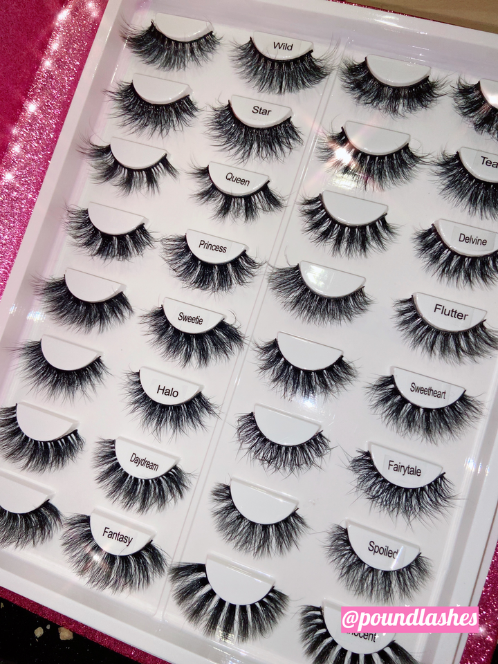 16 pair Lash Faux Mink Lash Book