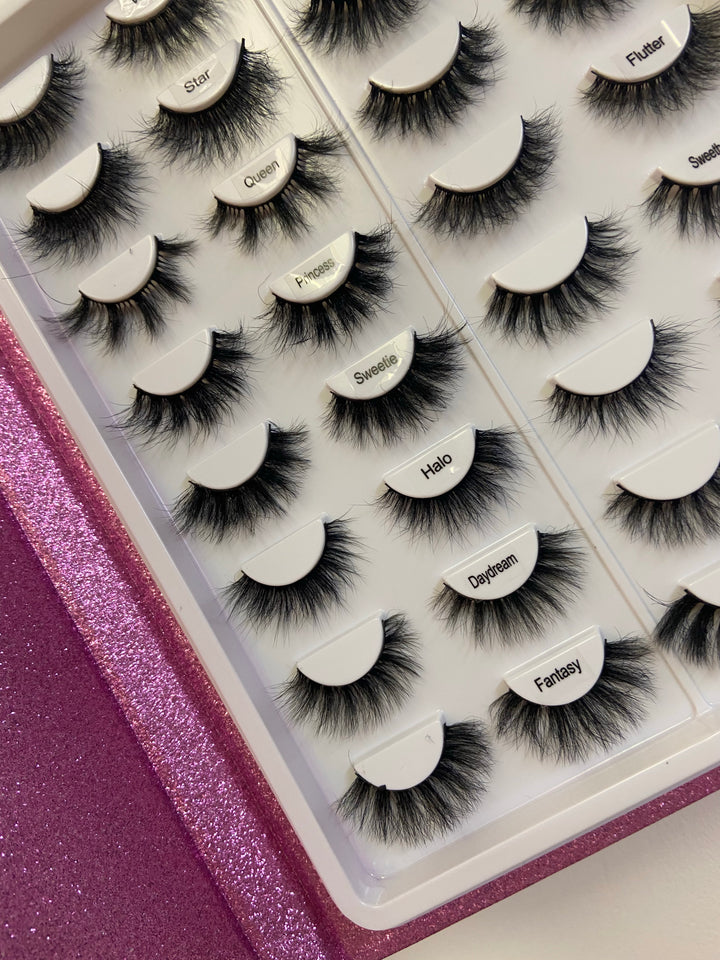 16 pair Lash Faux Mink Lash Book