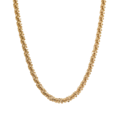 Safia twisted gold detail necklace