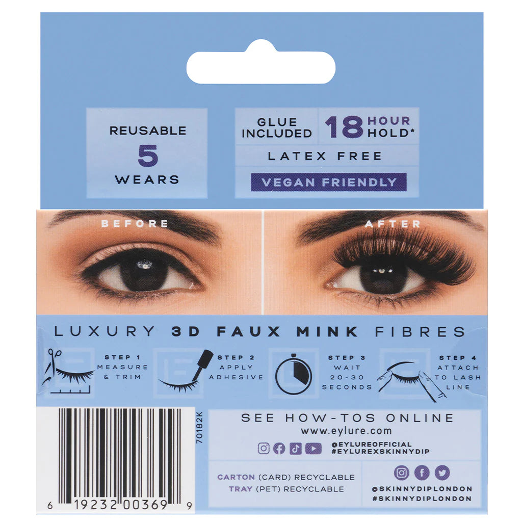 EYLURE X SKINNYDIP STRIP LASHES CRESCENT