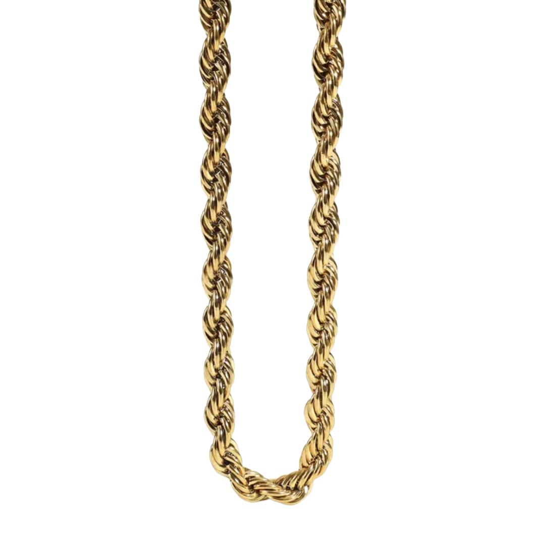 Anara Chunky rope detail necklace